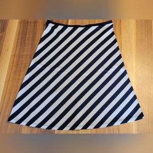 Striped Black and White Women's Skirt